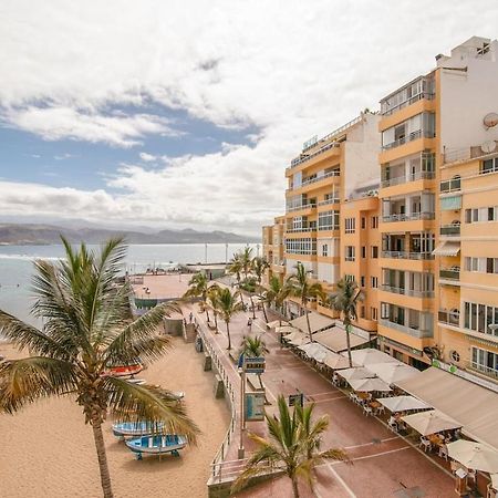 En Primera Linea De La Playa De Las Canteras Vista Al Mar ลาสปัลมาส เด กรานคานาเรีย ภายนอก รูปภาพ