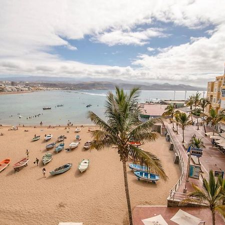 En Primera Linea De La Playa De Las Canteras Vista Al Mar ลาสปัลมาส เด กรานคานาเรีย ภายนอก รูปภาพ