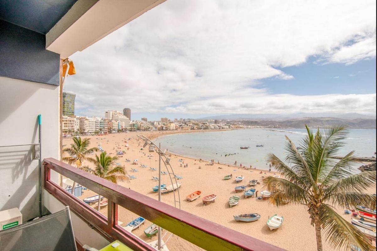 En Primera Linea De La Playa De Las Canteras Vista Al Mar ลาสปัลมาส เด กรานคานาเรีย ภายนอก รูปภาพ