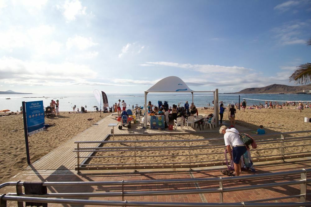 En Primera Linea De La Playa De Las Canteras Vista Al Mar ลาสปัลมาส เด กรานคานาเรีย ภายนอก รูปภาพ